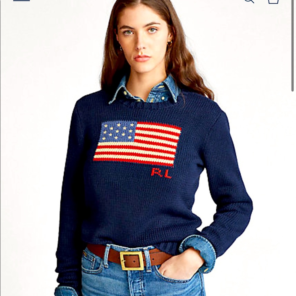 Polo Ralph Lauren
Flag Cotton Crewneck Sweater Size XS